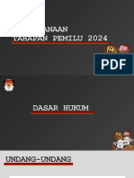 Pelaksanaan Tahapan Pemilu 2024