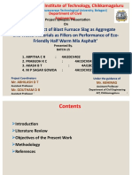 Study On Effect of Blast Furnace Slag As Aggregate and Waste Materials As Fillers On Performance of Eco-Friendly Half Warm Mix Asphalt'