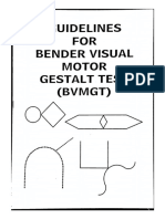 Bender Visual Motor Gestalt Test - GUIDELINES