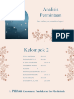 Analisis Permintaan: Here Is Where Your Presentation Begins !