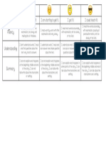 Reading Rubric 1st Grade