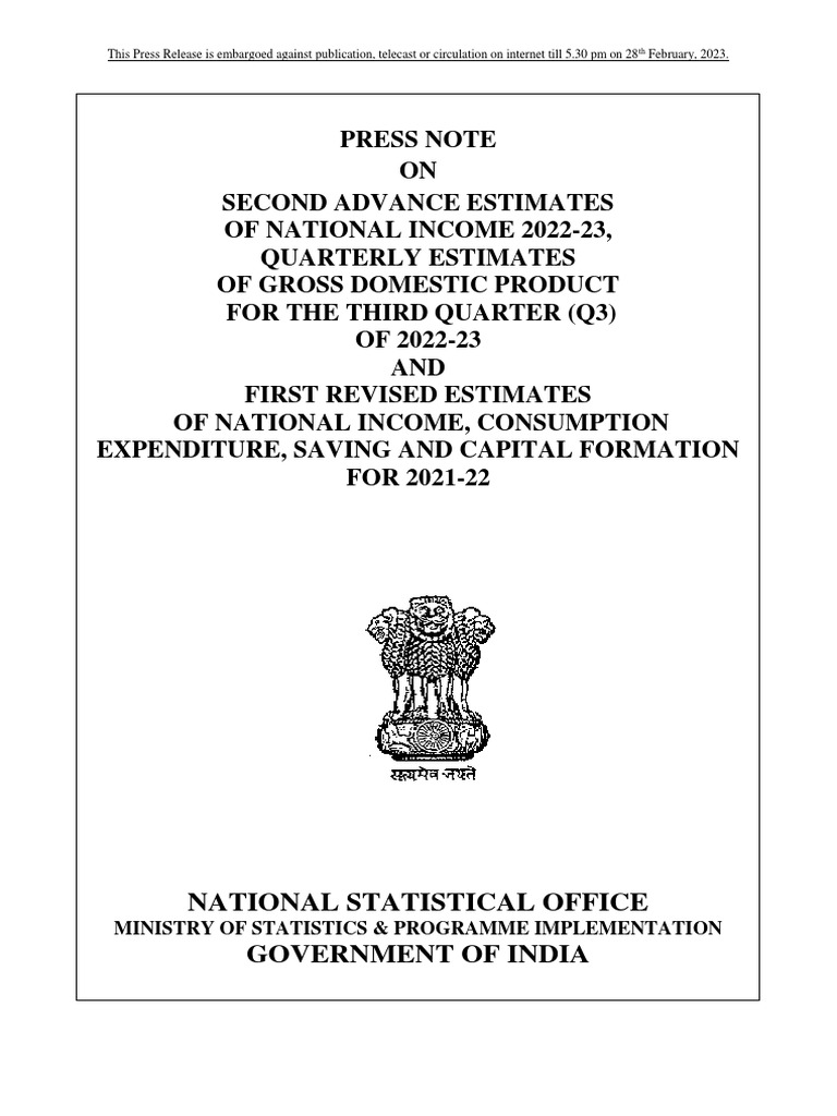 Ministry Of Statistics And Implementation