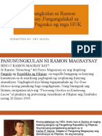 Panunungkulan Ni Ramon Magsaysay Q3