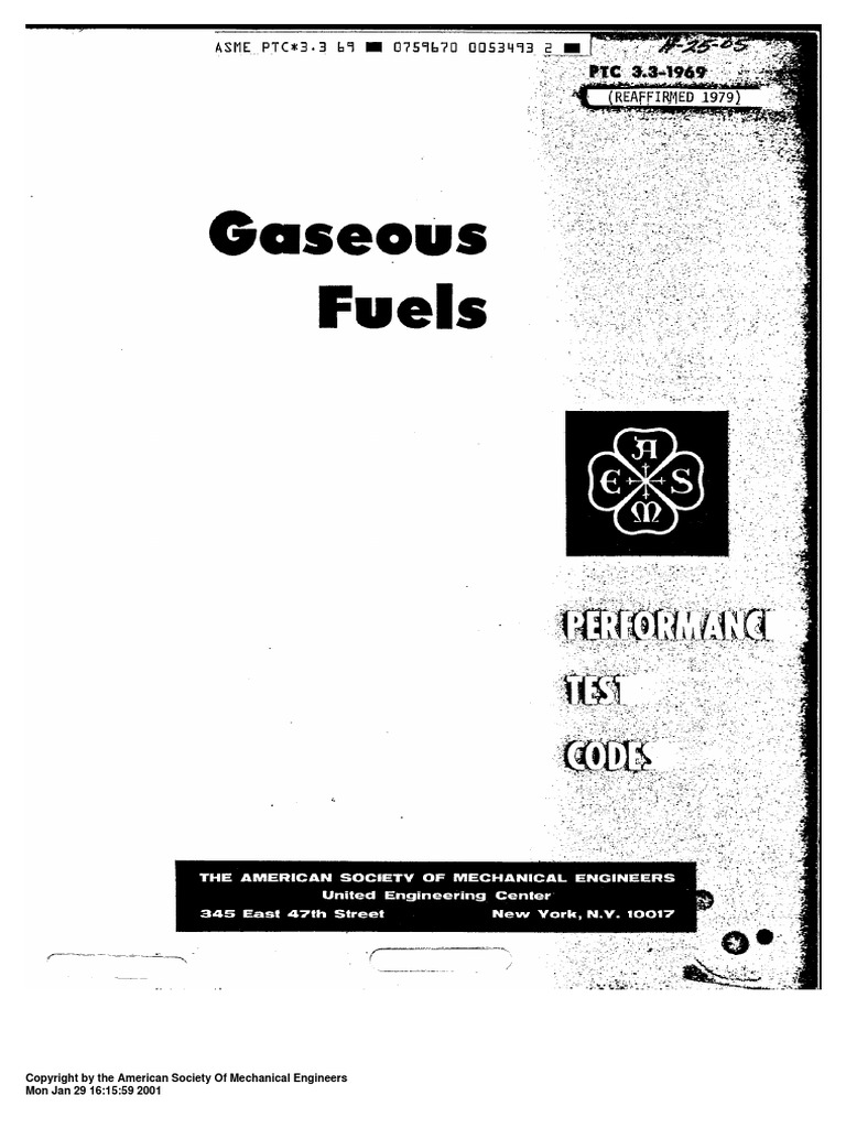 ASME PTC 03.3 1969 Gaseous Fuels PDF