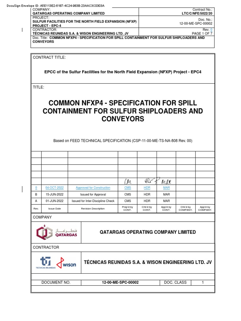 Spill Containment Spec for NFXP Project | PDF | Stainless Steel ...