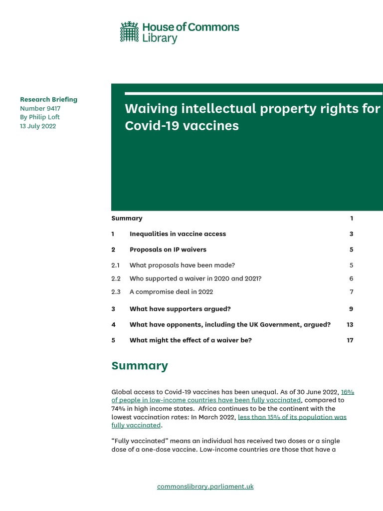 CBP 9417 | PDF | Trips Agreement | Intellectual Property