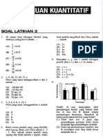 Pengetahuan Kuantitatif: Soal Latihan 3