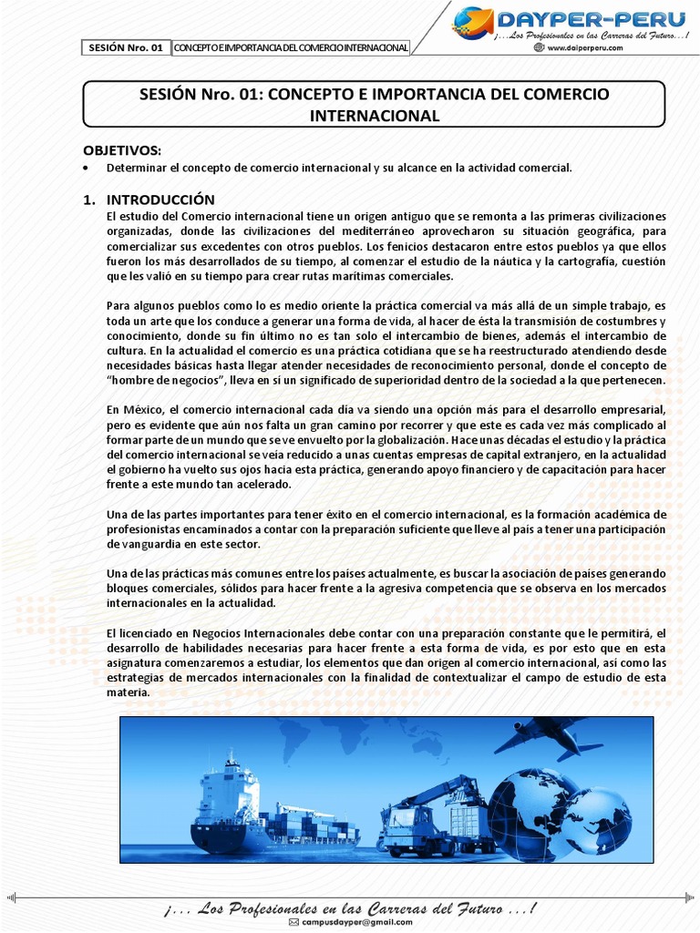 S1 - Concepto e Importancia Del Comercio Internacional | PDF | Comercio ...