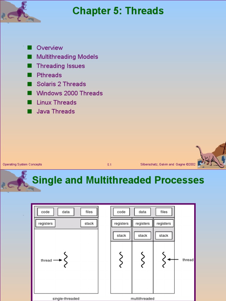 Multithreading Models Threading Issues Pthreads Solaris 2 Threads ...