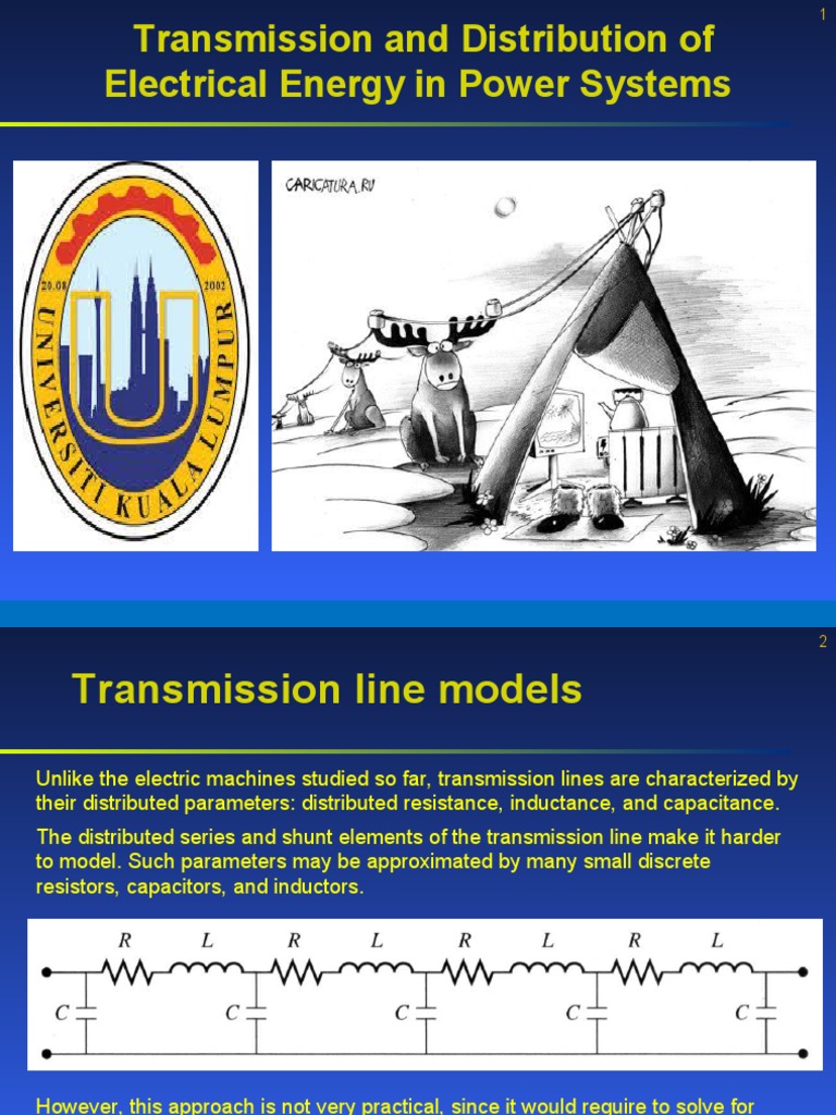 Transmission Line Models in Power Systems | PDF | Electric Power ...
