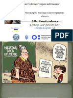 Alla Kondrashova: 2d International Online Conference Corpora and Discourse'