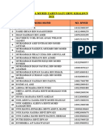 Senarai Nama Murid Tahun Satu Ibnu Khaldun 2021 BI L Nama Murid No. Mykid