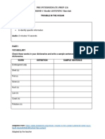 Pre-Intermediate (Prep 121) PERIOD 1 Moodle LISTENING Materials