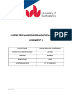 Leading and Managing Organisational Resources Assignment 1