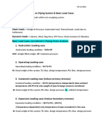 Basic Load Cases in Piping Stress Analysis