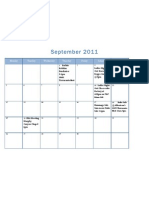 September Calendar FRG