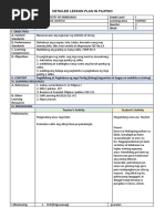 FILIPINO DETAILED LESSON PLAN 4AS Latest | PDF