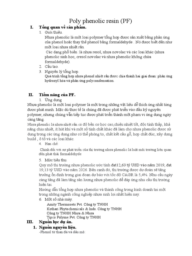 Poly Phenolic Resin | PDF