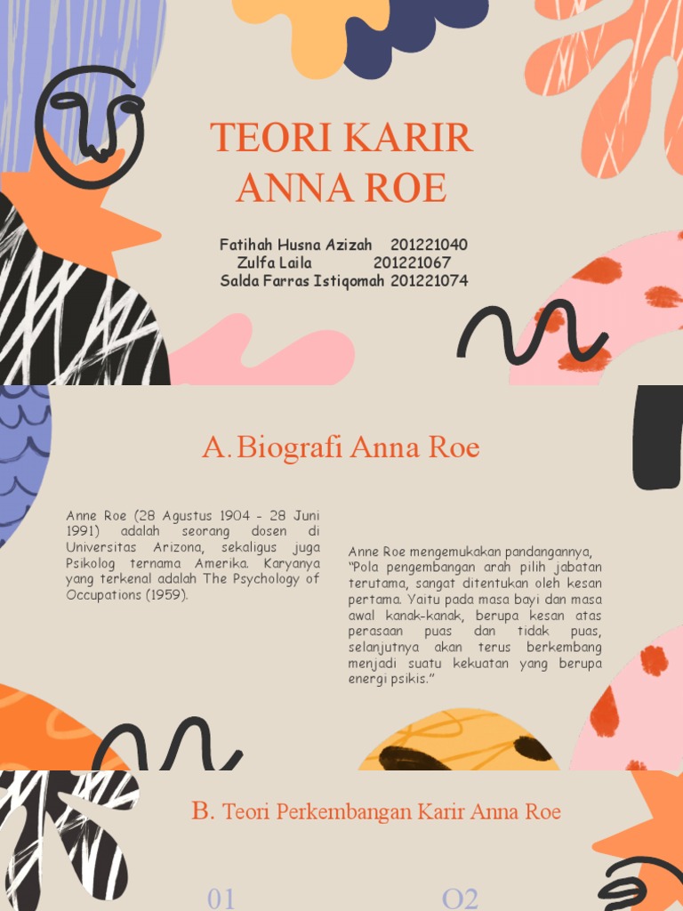 Teori Karir Anna Roe Bimbingan Konseling Karir | PDF