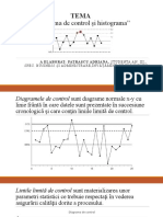 Tema Diagrama de Control Și Histograma": A Elaborat: Patrașcu Adriana, Studenta An. Iii