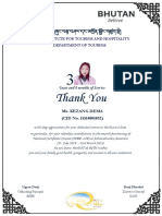 Service Certificate - KezangDema