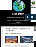 CHP 20 Major Natural Regions of The World