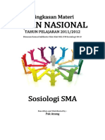 Rangkuman Materi UN Sosiologi SMA 2012