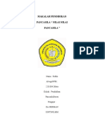 Makalah Pendidikan Pancasila " Nilai-Nilai Pancasila "