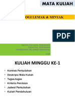 Teknologi Lemak & Minyak: Teknologi Hasil Pertanian Fakultas Pertanian Universitas Sulawesi Tenggara 2020
