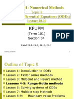 Se301: Numerical Methods: Ordinary Differential Equations (Odes)