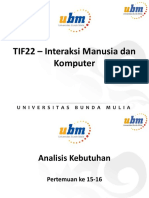 TIF22 - Interaksi Manusia Dan Komputer