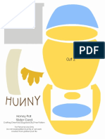 Honey Pot Slider Card PDF Pattern