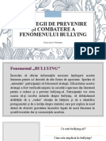 Strategii de Combatere A Fenomenului BULLYING