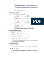 Lã Mites Con Indeterminaciones y Como Resolverlos