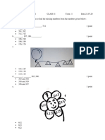 MATHS Progression Test