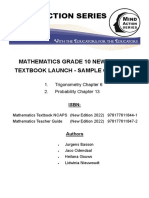 Mind Action Series: Mathematics Grade 10 New Edition Textbook Launch - Sample Chapters