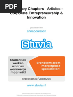 Summary Chapters Articles - Corporate Entrepreneurship & Innovation