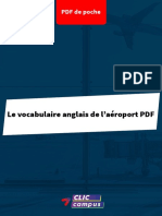 PDF de Poche Vocabulaire Anglais Aeroport