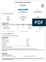 Electronic Reservation Slip (ERS) for CTC to HWH journey