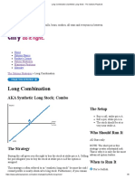 Long Combination - Synthetic Long Stock - The Options Playbook