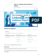 The Complete Guide To Linkedin Ads Audience Targeting (Infographic)