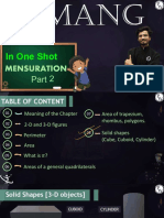 Mensuration (Part 02) in One Shot - Class Notes