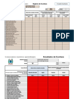 Registro de Escritura: Conozcamos Nuestros Aprendizajes