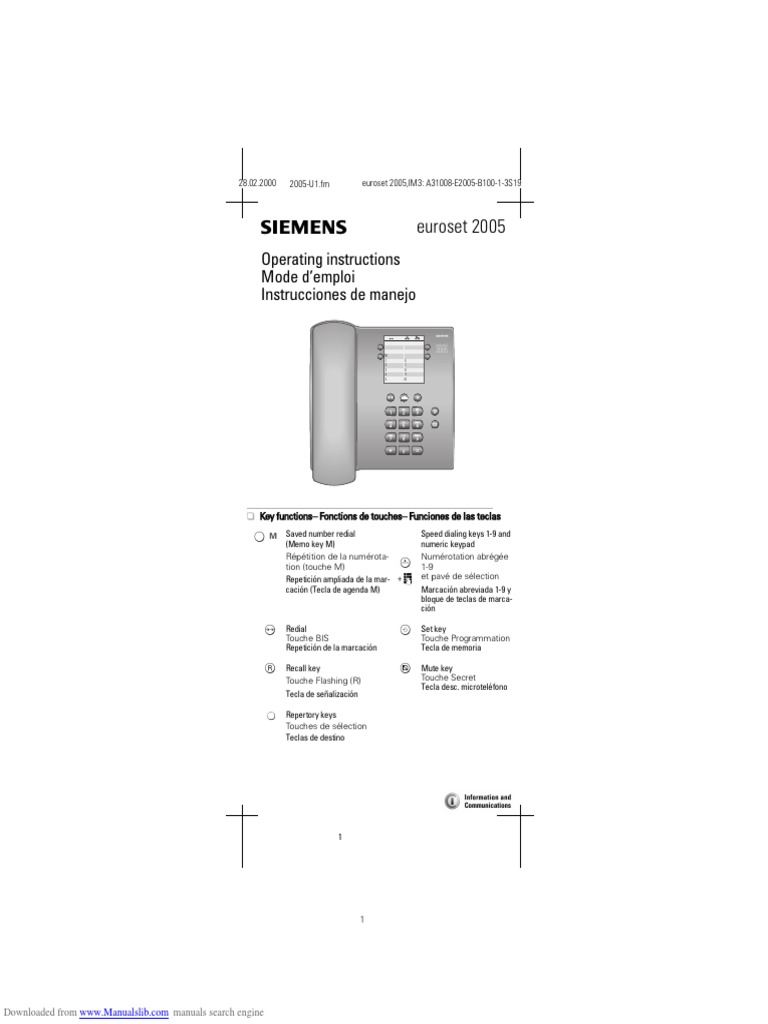 Euroset 2005 PDF