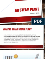 Solar Steam Plant