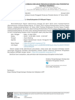 Surat Undangan Rapat Pembahasan Revisi Perpres 17 Tahun 2019 (UKPBJ Papua)