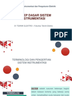 Konsep Dasar Sistem Instrumentasi: ETH3F3-Instrumentasi Dan Pengukuran Elektrik