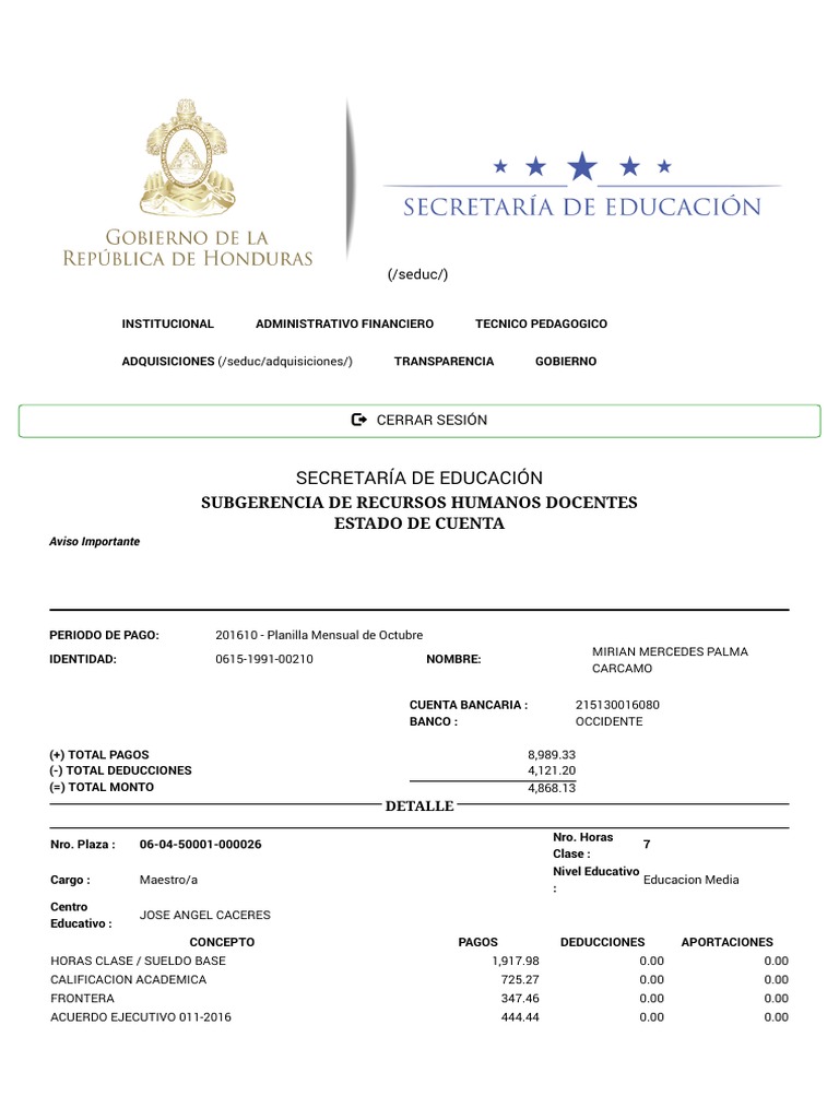 Secretaría de Educación | PDF