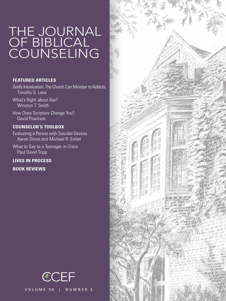 The Journal of Biblical Counseling Ccef PDF Grace In Christianity