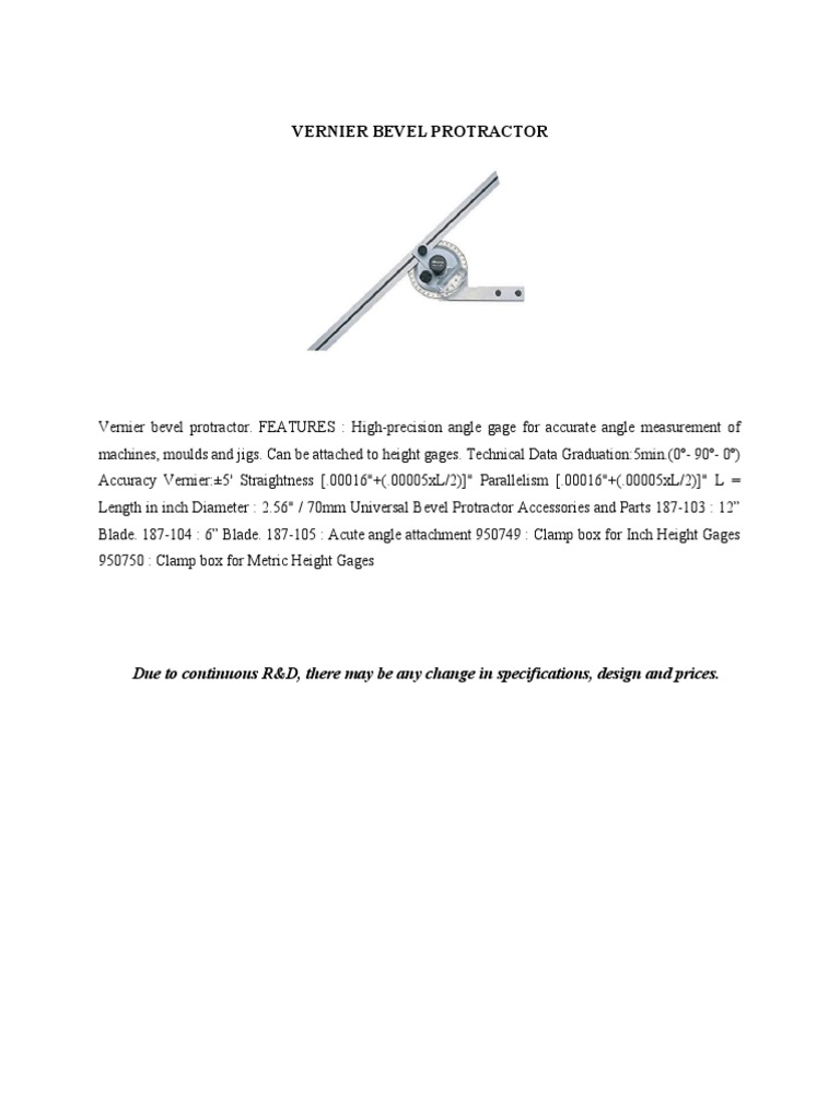 8 Vernier bevel protractor PDF